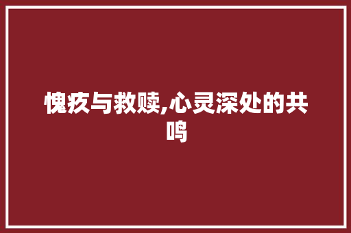 愧疚与救赎,心灵深处的共鸣